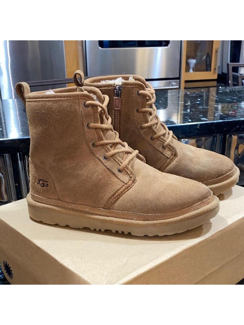 UGG Kids Youth Neumel High Lace-Up Boots Size 4 Women’s Size 5.5 / 6